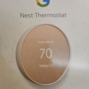 Google Nest Thermostat in Tan